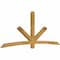 Ekena Millwork Alberta Rough Sawn Timber Gable Bracket, Western Red Cedar, 108"W x 45"H x 4"D x 4"F, 10/12 Pitch GBW108X45X0404ALB00RWR - alternate 2